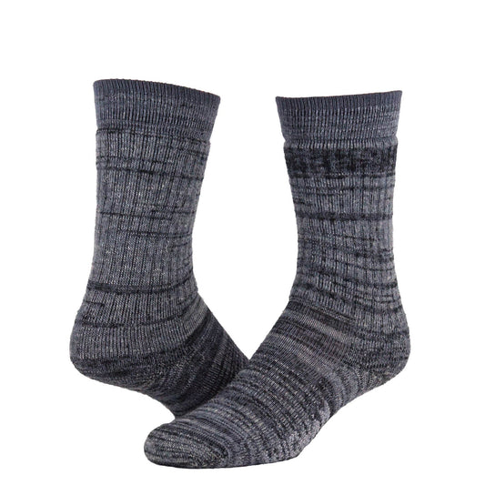 Merino Fjord Crew Sock - Grey full product perspective