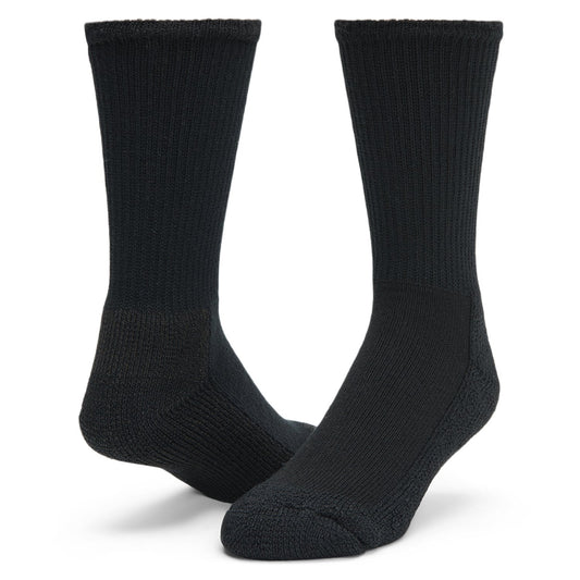 At Work Steel Toe Crew Sock - Black full product perspective