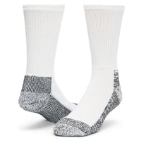 At Work Steel Toe Crew Sock - White/Black swatch - by Wigwam Socks
