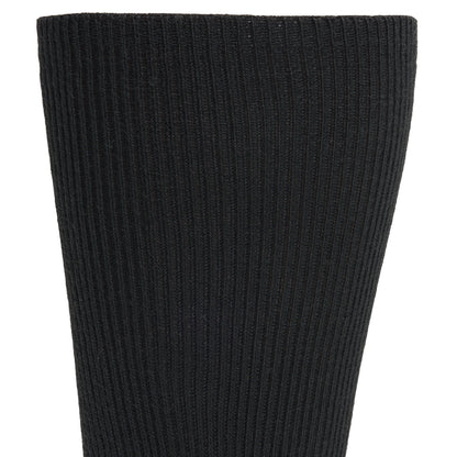 Diabetic Walker Crew Sock - Black cuff perspective - made in The USA Wigwam Socks