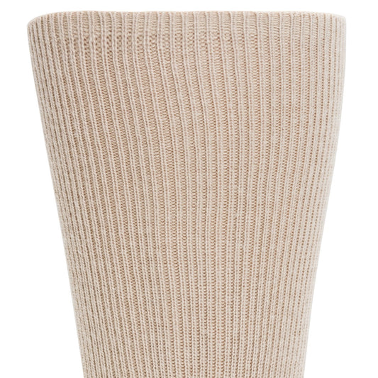 Diabetic Walker Crew Sock - Khaki cuff perspective