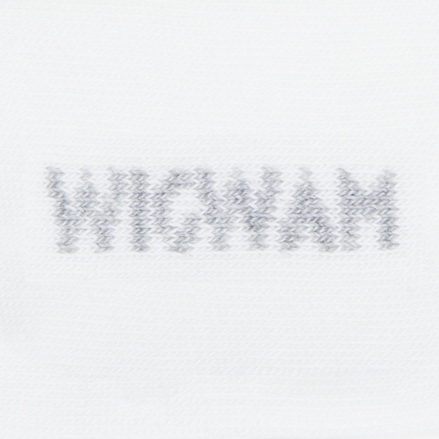 White knit-in logo