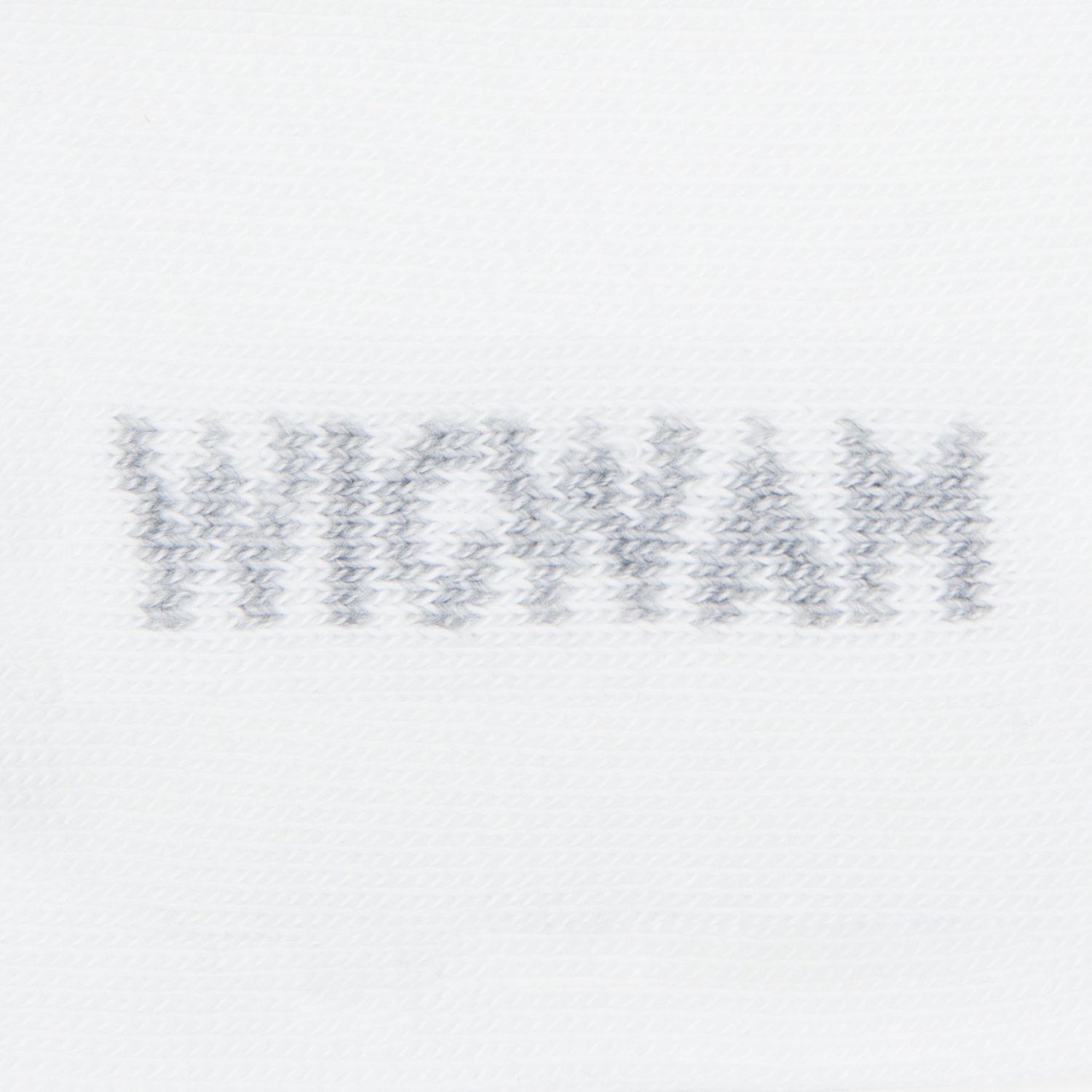 White knit-in logo