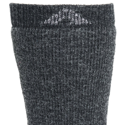 40 Below II Boot Sock - Black cuff perspective - made in The USA Wigwam Socks
