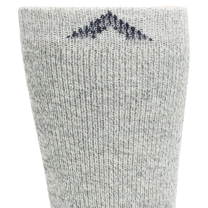 40 Below II Boot Sock - Light Grey cuff perspective - made in The USA Wigwam Socks
