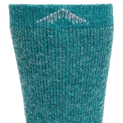 40 Below II Boot Sock - Teal cuff perspective - made in The USA Wigwam Socks