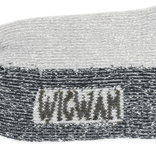 Diabetic Thermal Boot Sock - Grey/Black knit-in logo