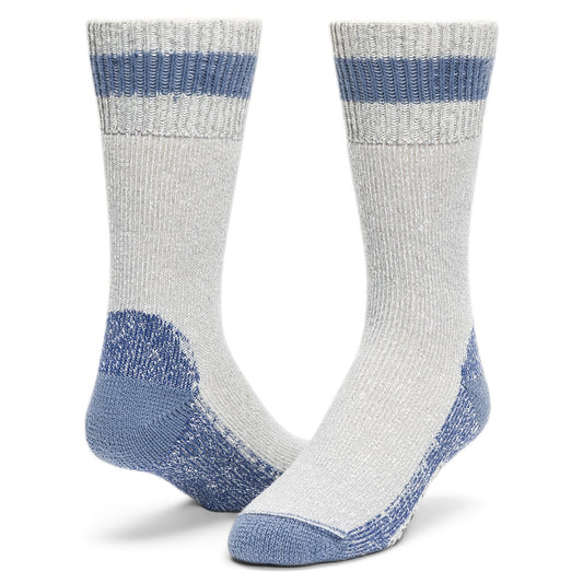 Diabetic Thermal Boot Sock - Grey/Denim full product perspective