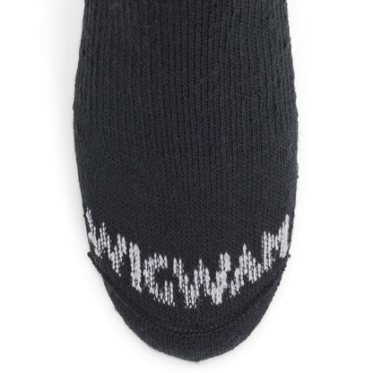 Sirocco Over The Calf Sock - Black toe perspective - made in The USA Wigwam Socks