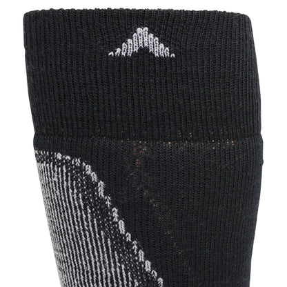 Sirocco Over The Calf Sock - Black cuff perspective - made in The USA Wigwam Socks