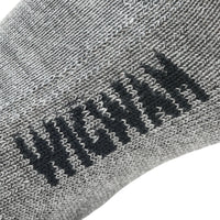 Hiking Outdoor Crew Sock - Lt. Grey Heather swatch - made in The USA Wigwam Socks