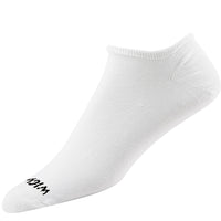 Super 60® No-Show Lite 3-Pack Ultra-lightweight Cotton Athletic Socks - White swatch - by Wigwam Socks