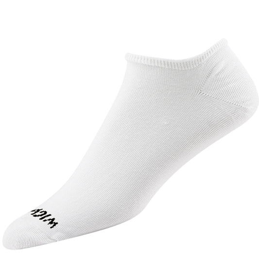 Super 60® No-Show Lite 3-Pack Ultra-lightweight Cotton Athletic Socks - White full product perspective