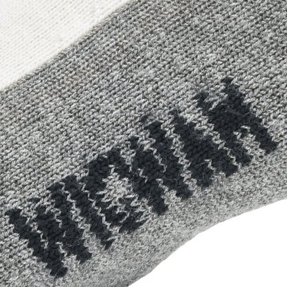 At Work DuraSole Pro 2-Pack Crew Socks - White/Grey knit-in logo - made in The USA Wigwam Socks