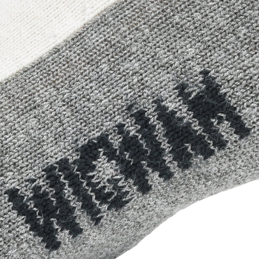 At Work DuraSole Pro 2-Pack Crew Socks - White/Grey knit-in logo